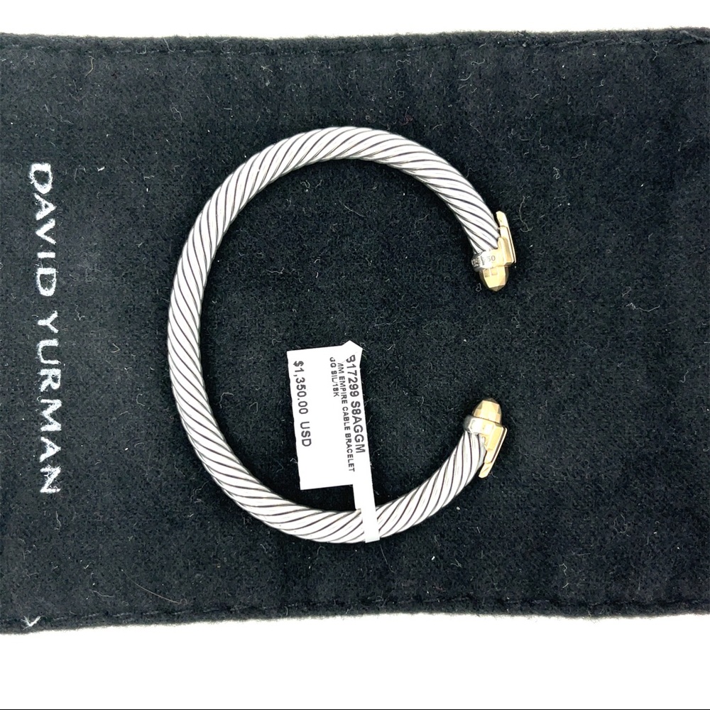 New David Yurman Empire Collection Bracelet Gold Silver